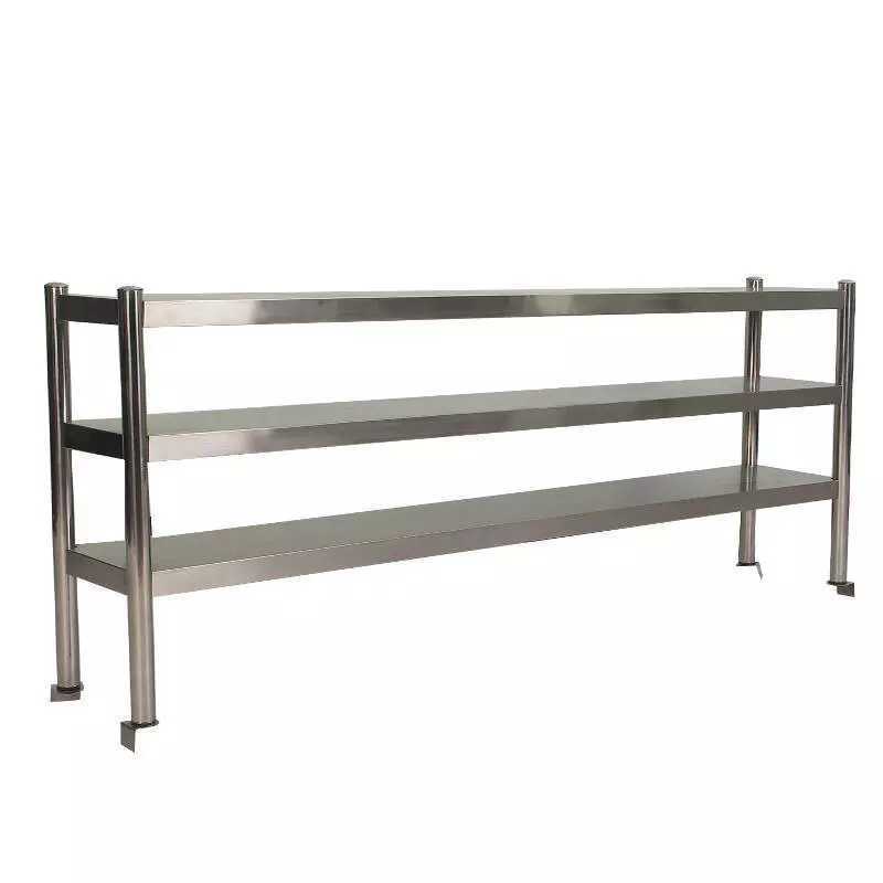 不锈钢三两层奶茶店台上架工作台台面立架厨房置物货架操作台