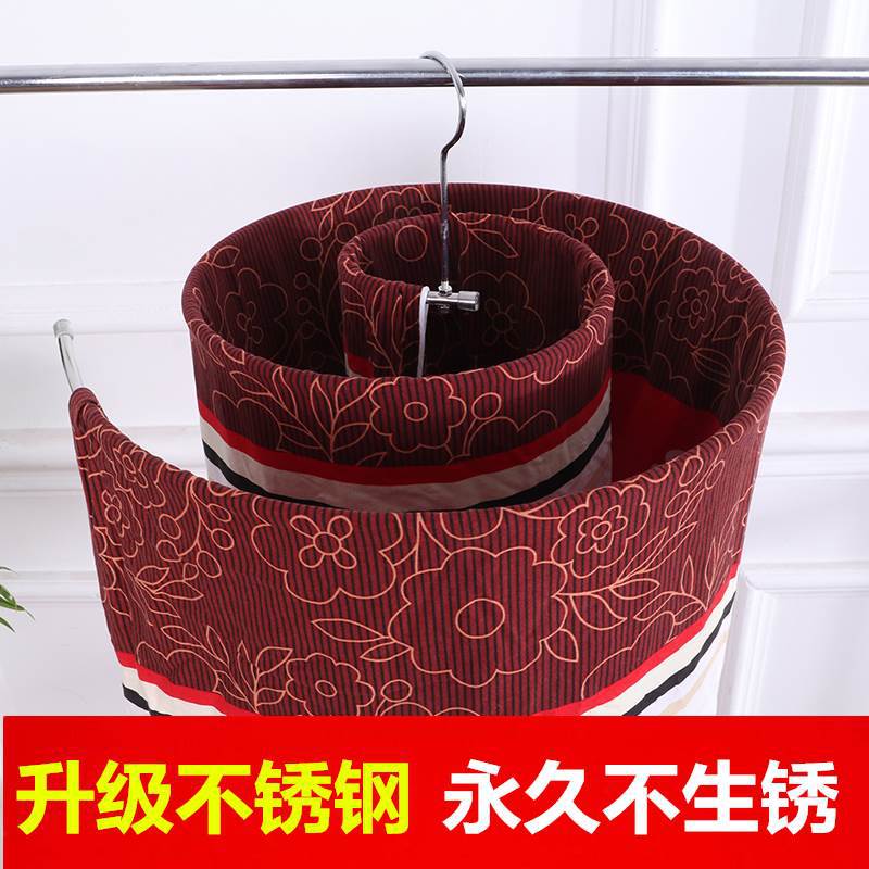 不锈钢晒被子神器蜗牛圆形旋转晒床单多功能晾衣架晾阳台螺旋衣架