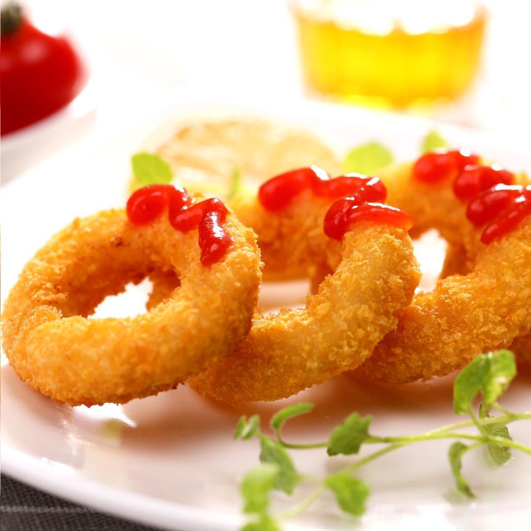 正大香酥鱿鱼圈400g/袋 调理鸡肉圈油炸半成品裹粉小吃
