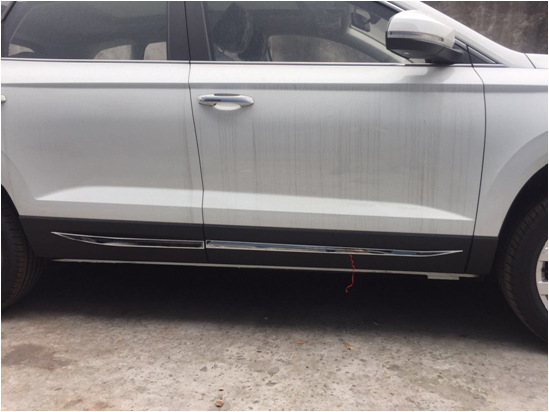 捷达vs7门边条捷达vs7专用改装车身饰条防擦条防撞条亮条