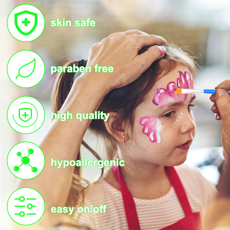 凯虹宇 旋转人体皮肤彩绘蜡笔 儿童脸部涂鸦彩绘套装 脸彩笔