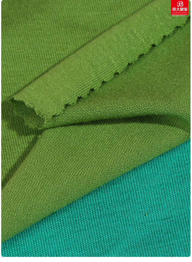 春夏32支喷气纺 气流纺人棉汗布t恤爽滑 打底衫内搭纯色针织面料