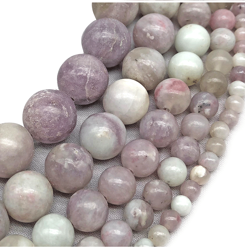 超越水晶 天然紫丁香散圆珠子批发 diy手工串珠配件饰