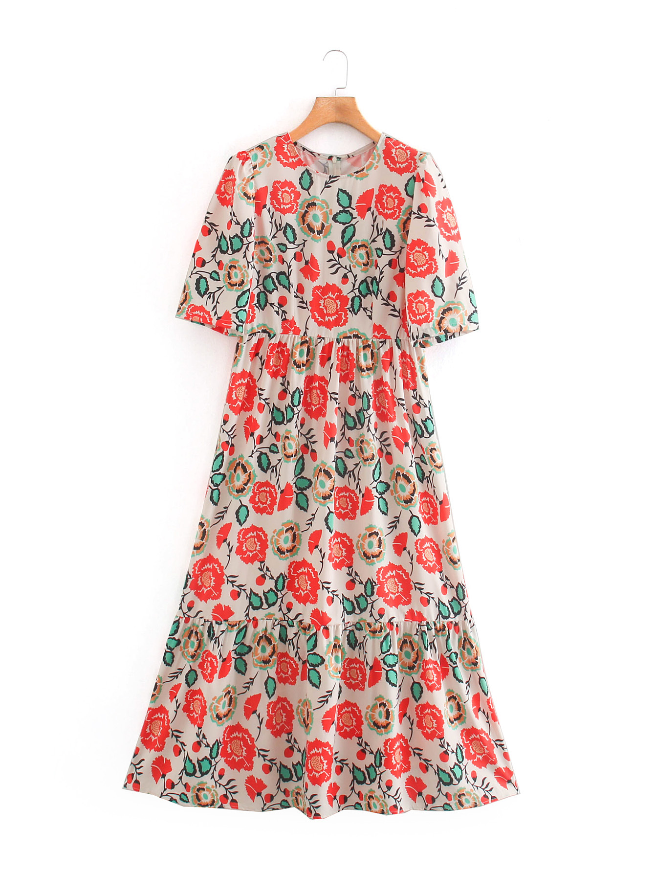 花朵连衣裙宽松图片