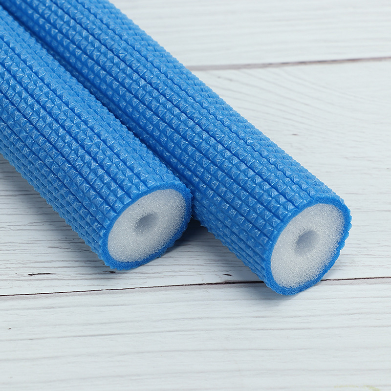 道克森双管压花保温管泡沫塑料珍珠棉水管保护套地暖保温管批发