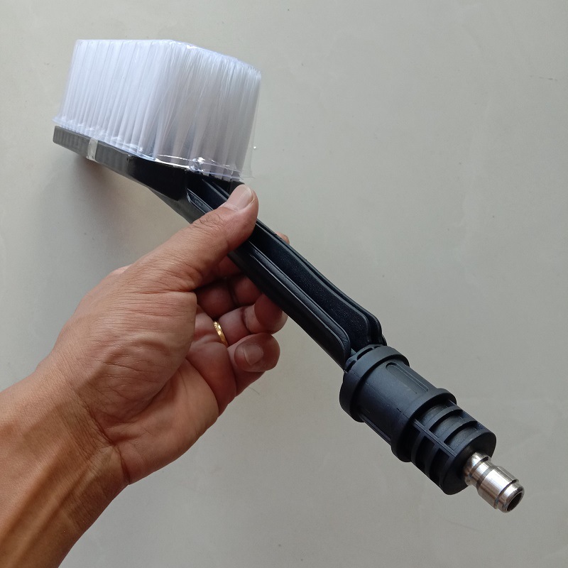 洗车枪快插锂电洗车机刷洗车刷毛刷旋转刷通水毛刷擦车刷洗车工具