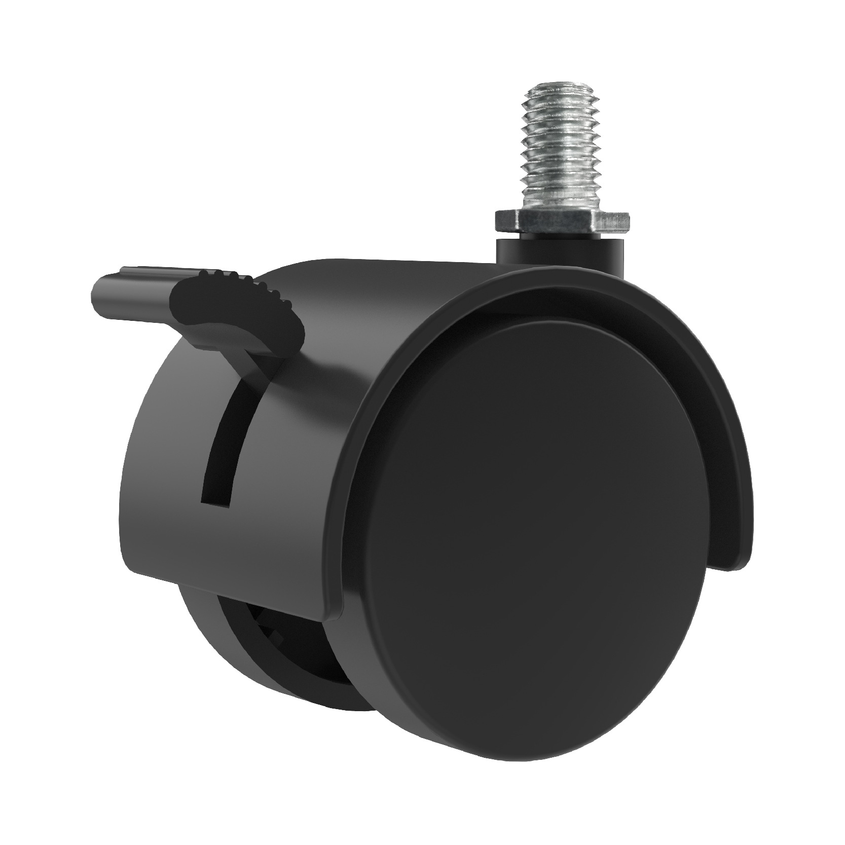 伟博德美脚轮家具万向轮丝杆尼龙轮插杆刹车卡簧花架万向轮子桌轮