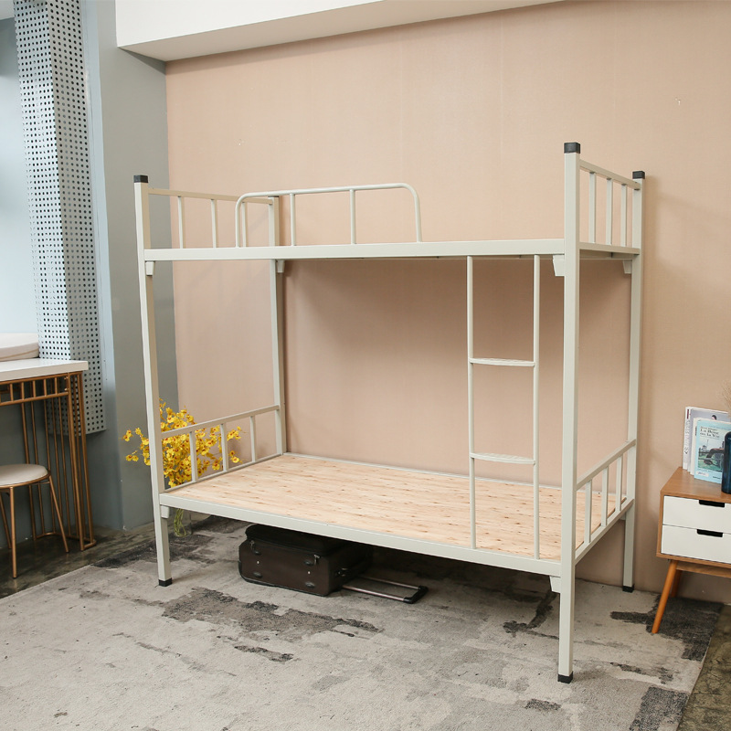 上下床学校宿舍高低床加厚铁架单人床上下铺公寓员工双层钢制床垫