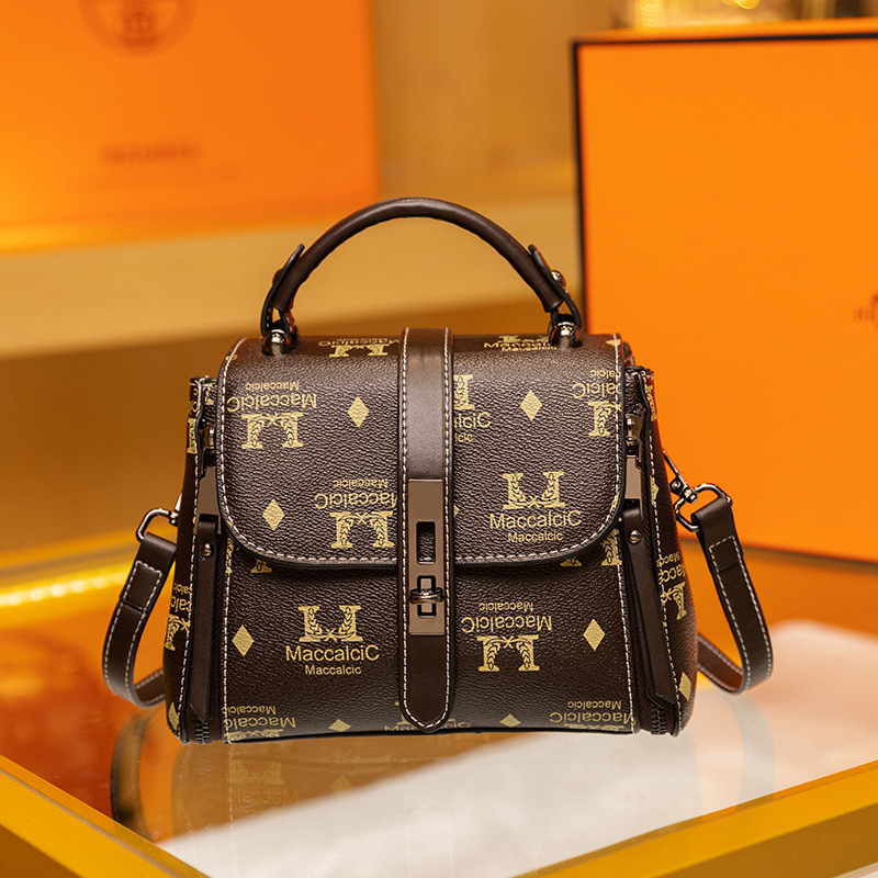 包包女2020新款潮韩版软皮复古印花水桶包时尚百搭单肩斜挎手提包