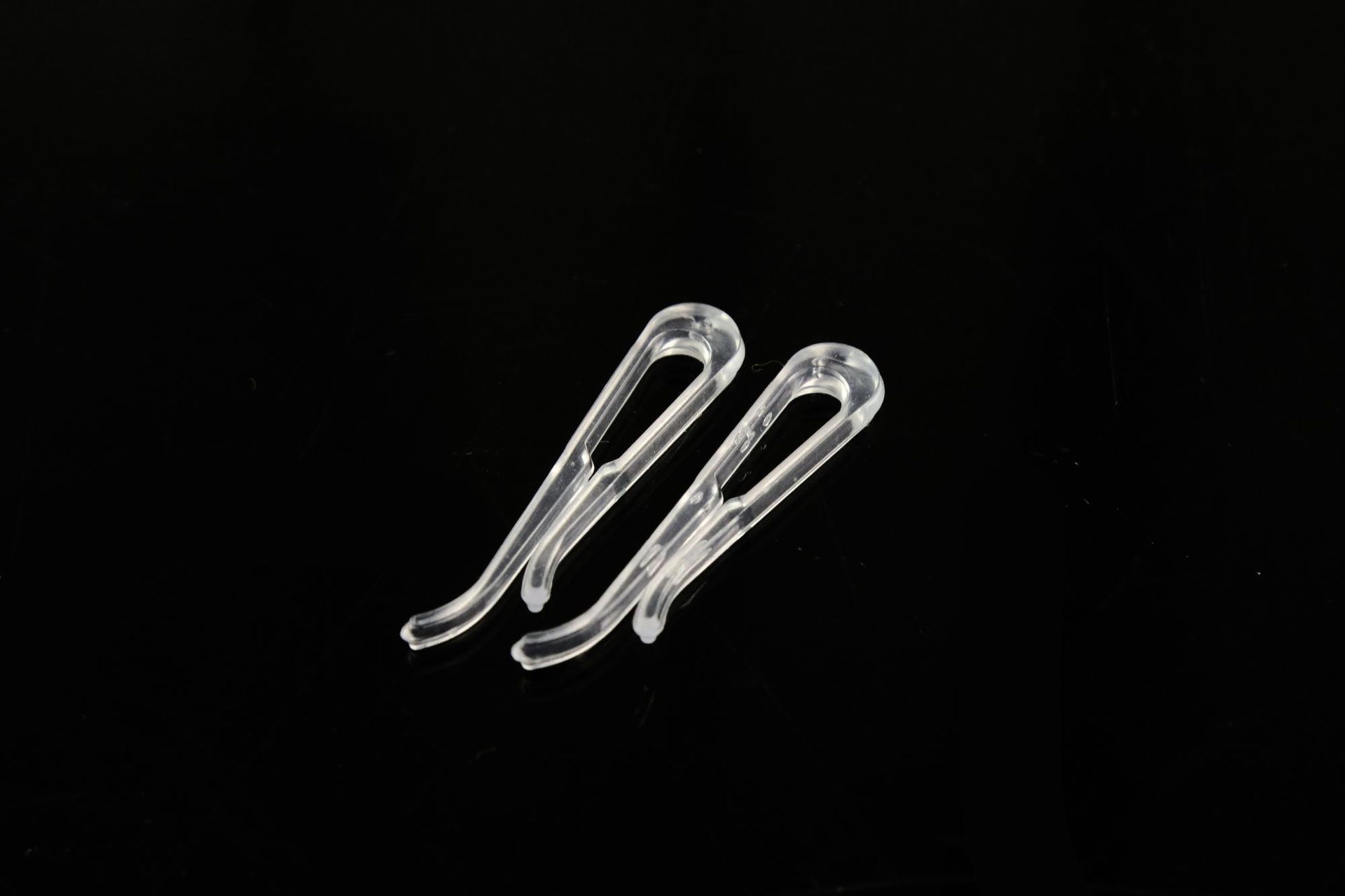 厂家直销批发塑料透明衬衣夹子衬衣包装 塑料胶夹 胶夹 衬衣夹