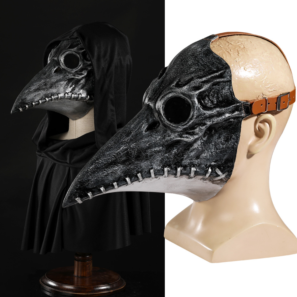 跨境专供瘟疫医生鸟嘴面具蒸汽朋克mask万圣节舞会cosplay道具