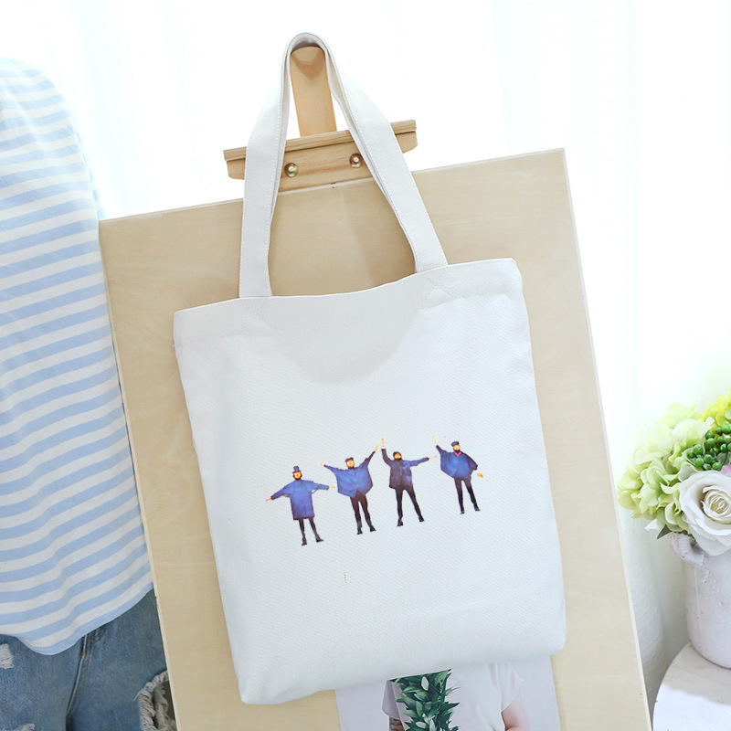 广告帆布袋定做 时尚彩印手提帆布购物包 学生印花单肩帆布包