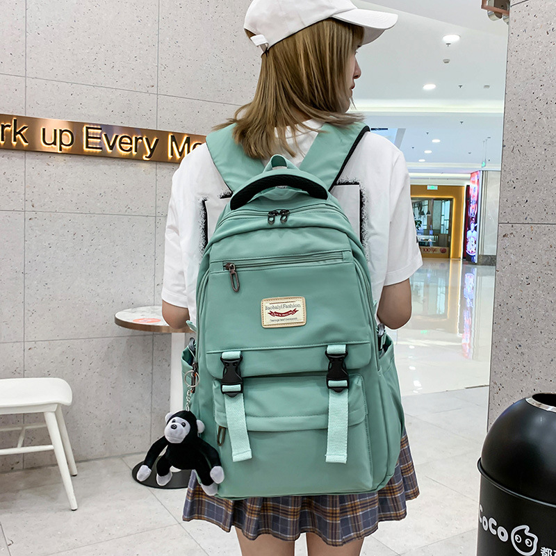 New Schoolbag Female Korean Harajuku Ulzzang Middle School Student Backpack University Style Gymnastic Valise