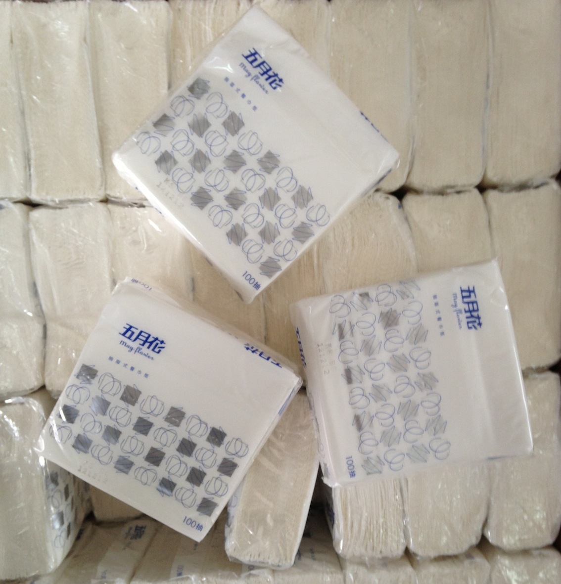 五月花100抽单层餐巾纸 面巾纸 餐饮用 a160900 96包