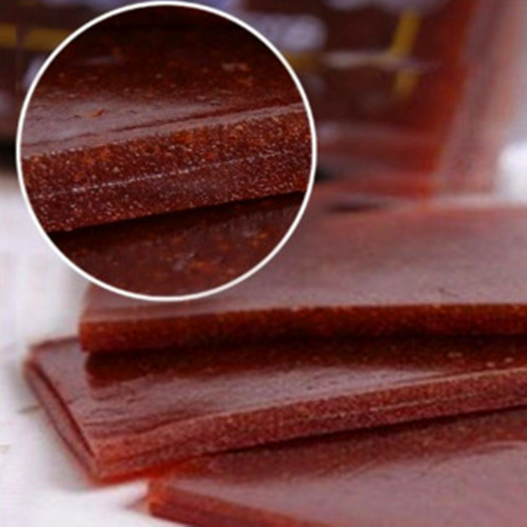 福君山山楂皮半成品30斤 酸甜山楂片卷边料蜜饯零食整箱批发