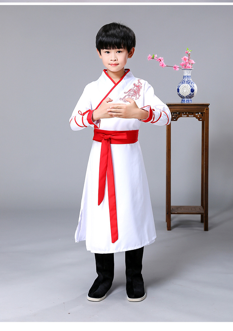 新款书童表演服书童古装书童套装服装春款厂家直售可定制