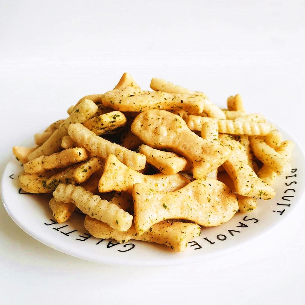 领航小鱼小虾膨化食品虾条美食小吃海苔味怀旧休闲办公宿舍零食
