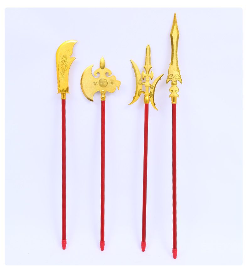 厂家批发三国兵器儿童玩具塑料刀斧仿古兵器庙会道具地摊
