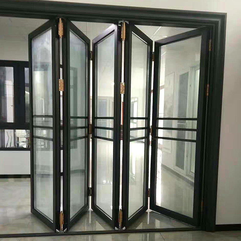 断桥铝合金折叠门厨房客阳台折叠门商用办公室75重型隔音隔断门