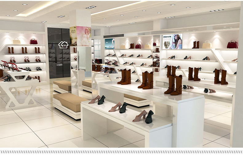 整店定制现代简约鞋店展柜女鞋展示柜产品陈列展示架自由组合鞋架