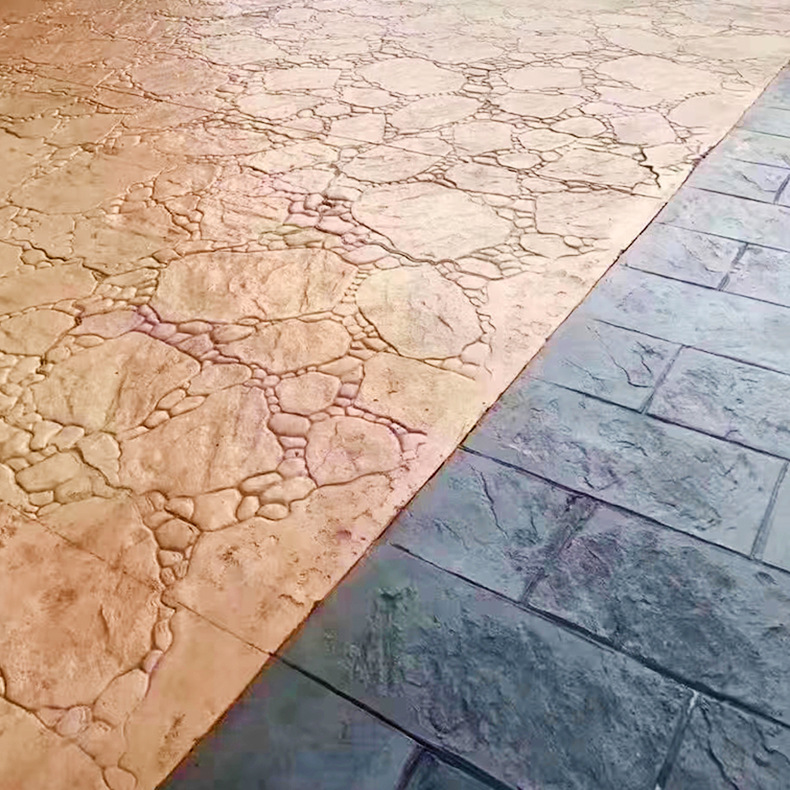 混凝土地坪压印地坪压模地坪面层材料一手货源砼艺术地