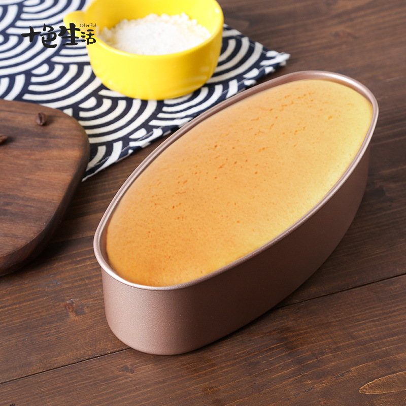 轻乳酪蛋糕模具芝士酸奶蛋糕金色不沾磅蛋糕b寸椭圆形蛋糕模烘焙