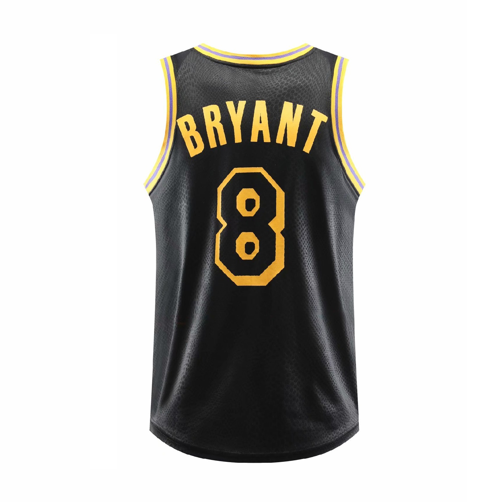 批发湖人球衣科比纪念版前8后8号曼巴城市版蛇皮纹黑金比赛服套装