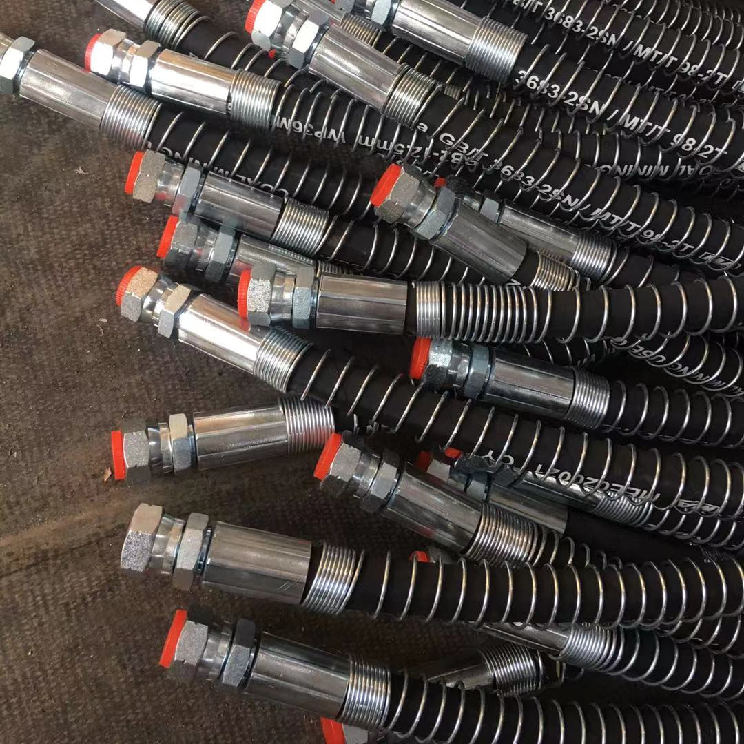 高压油管总成 钢丝编织液压胶管 耐高温高压油管 橡胶软管输油管