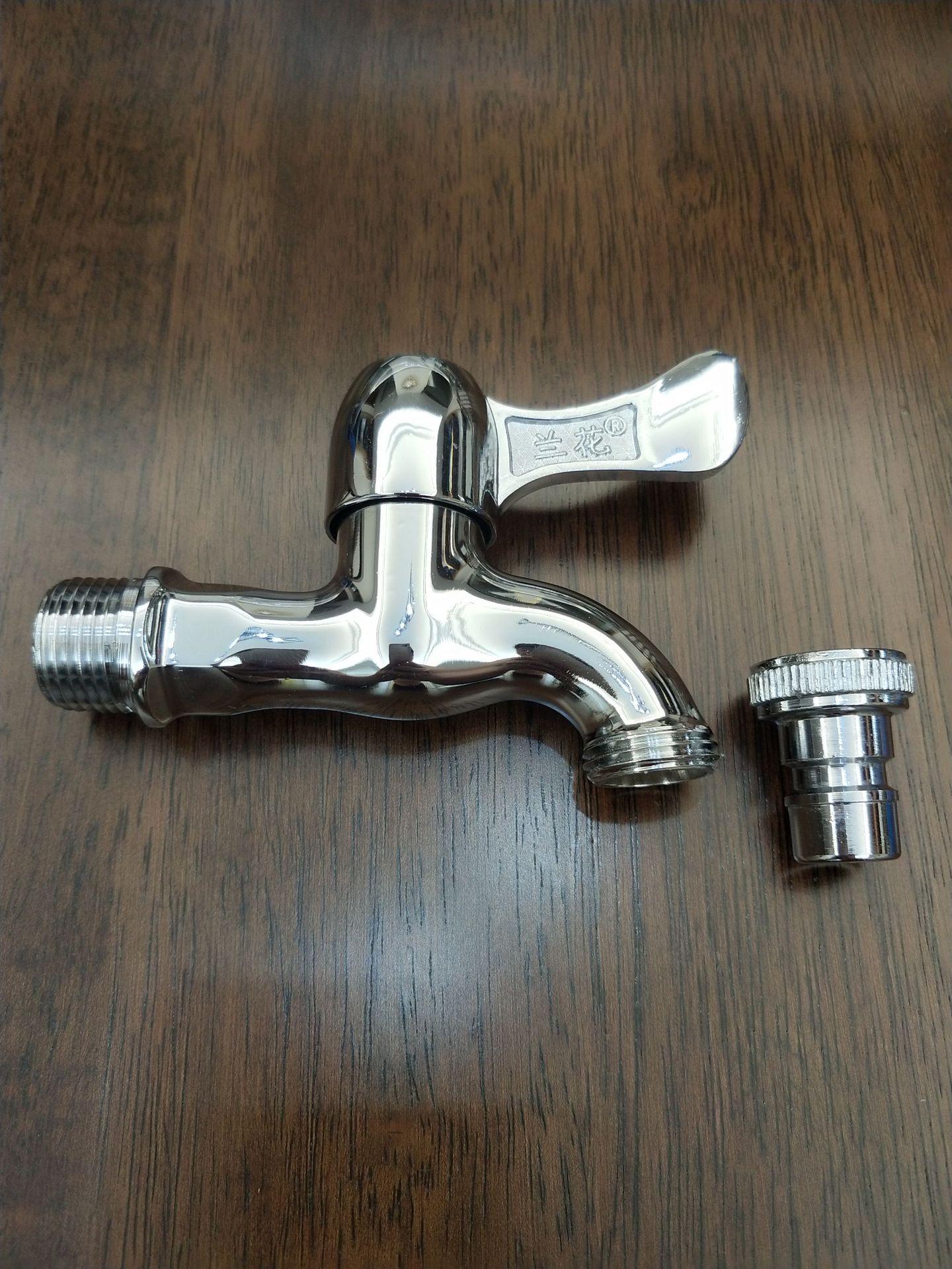 入墙式洗衣机水龙头正品 兰花单冷电镀合金水嘴洗衣机水龙头