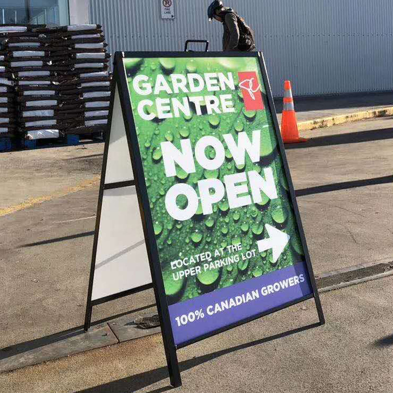 kt板展架广告牌立式落地式户外展示招工牌a型折叠手提海报架