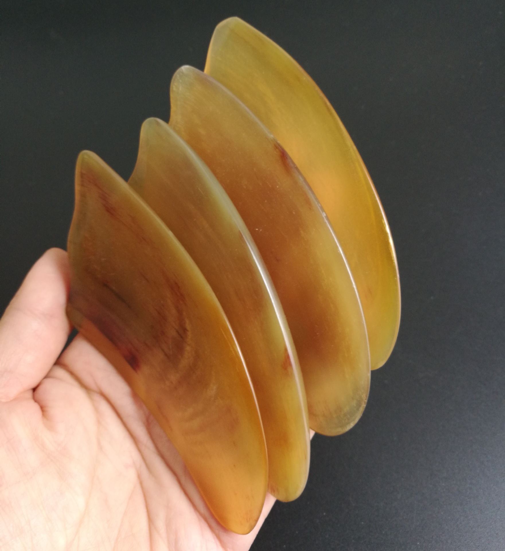 天然牛角刮痧板面部脸部美容保健按摩羊角板赠品礼品厂家直销