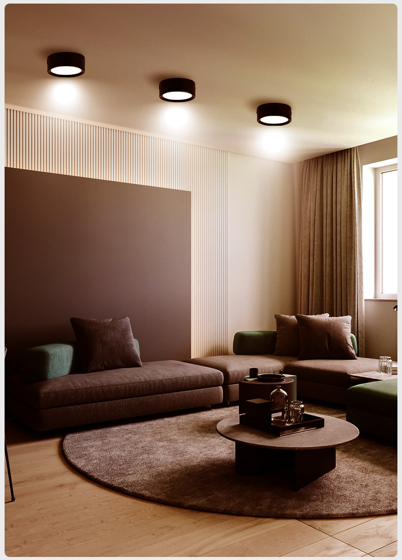 led明装筒灯 新款柱形家装商业照明 过道灯入户吊顶5w 客厅孔射灯