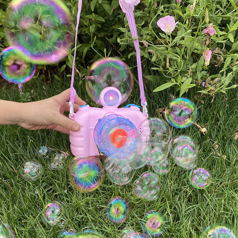 抖音爆款网红泡泡机 电动儿童玩具泡泡相机风车泡泡玩具地摊货源
