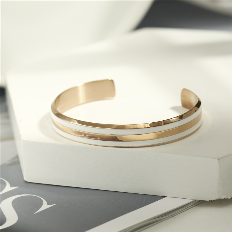 时尚白令dw手表配饰手镯开口韩版简约情侣玫瑰金钛钢手镯厂家直销