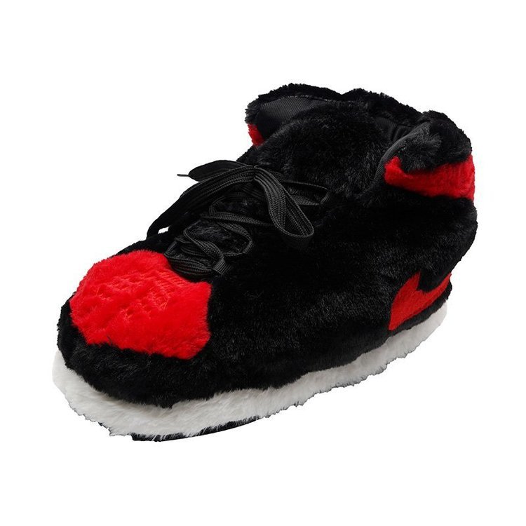 抖音aj大棉鞋椰子胖鞋小鬼同款面包鞋毛毛鞋居家男女保暖情侣棉拖