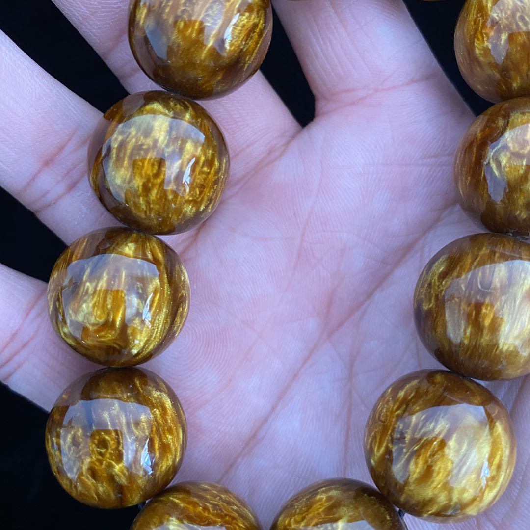 金丝海柳手串男佛珠手链黑珊瑚血柳108颗工艺品文玩佛珠男女手链