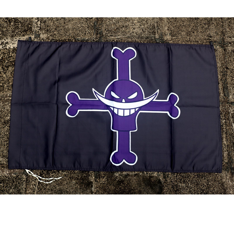 海贼四王香克斯大旗cosplay艾斯白胡子路飞旗帜周边产品海报挂画