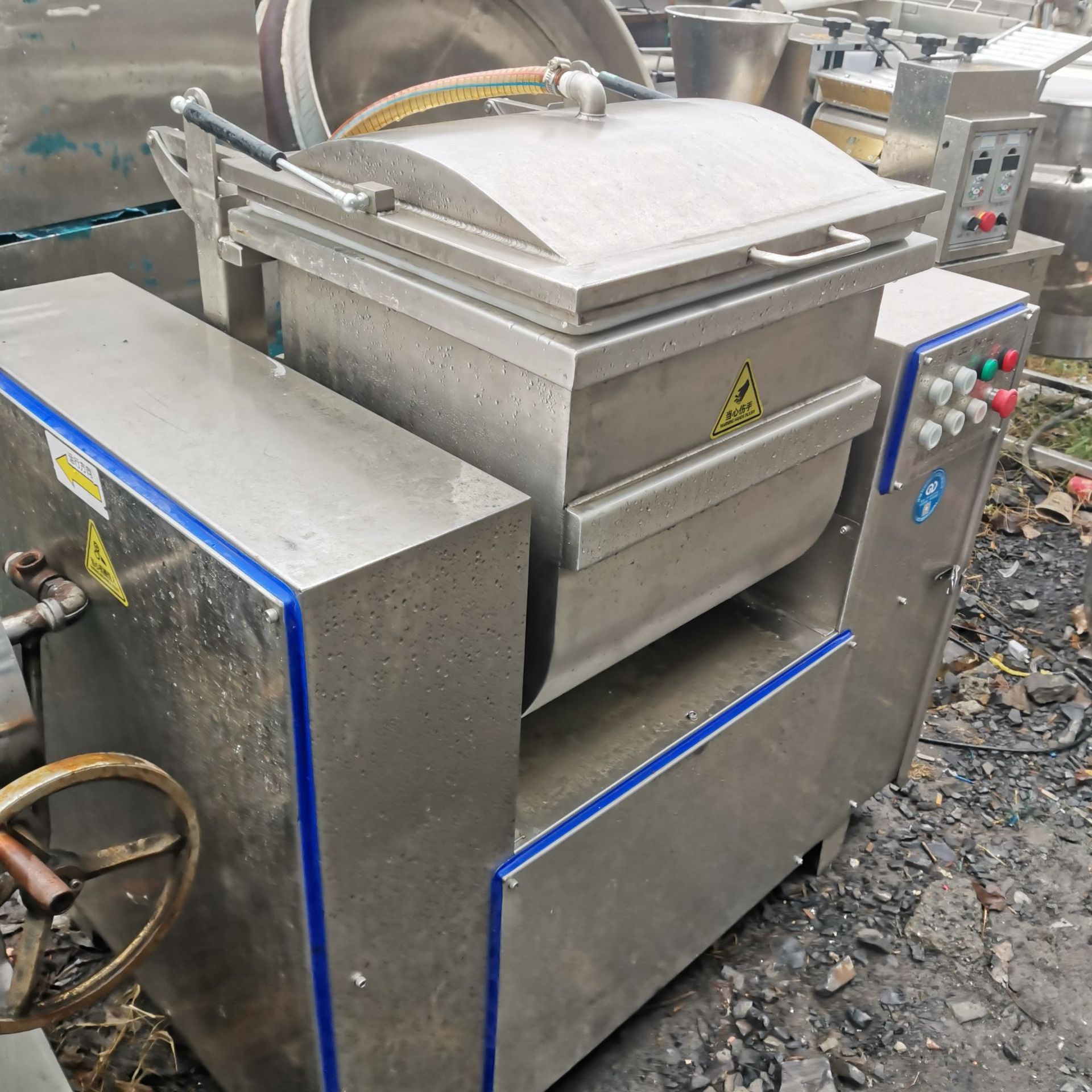 二手真空和面机谷德zkhm100真空和面机 真空拌馅机搅拌机滚揉机