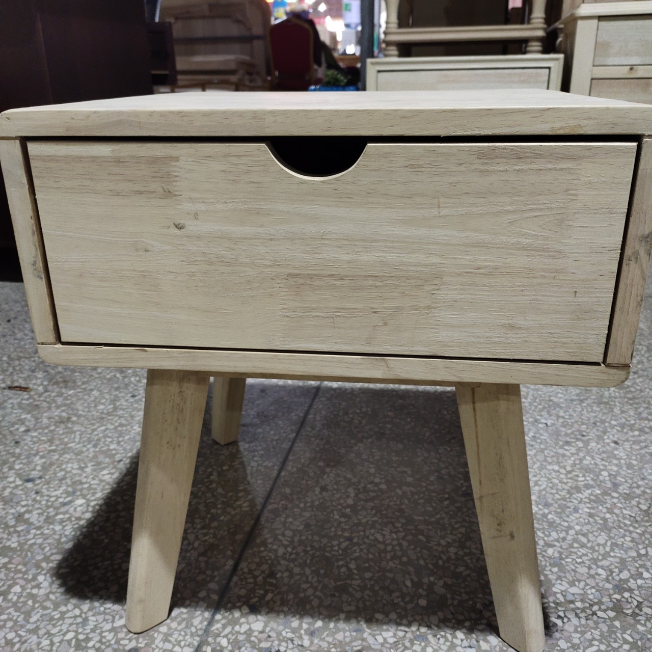 厂家直销北欧床头柜白茬现代床头柜白坯家具床头柜简约床头柜白胚