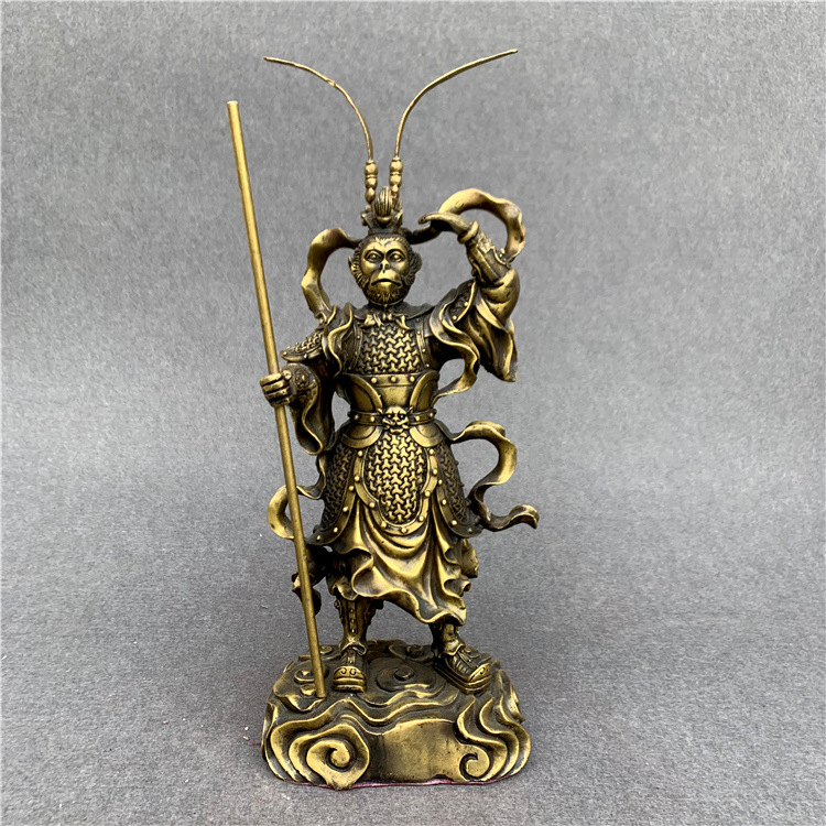 齐天大圣孙悟空铜摆件纯铜斗战胜佛铜像家居客厅风水摆设