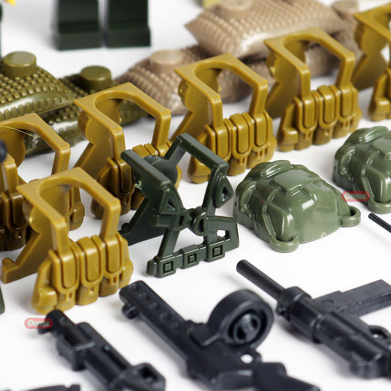 迪龙71008二战军事血战上甘岭抗美援朝志愿军拼装人仔益智积木