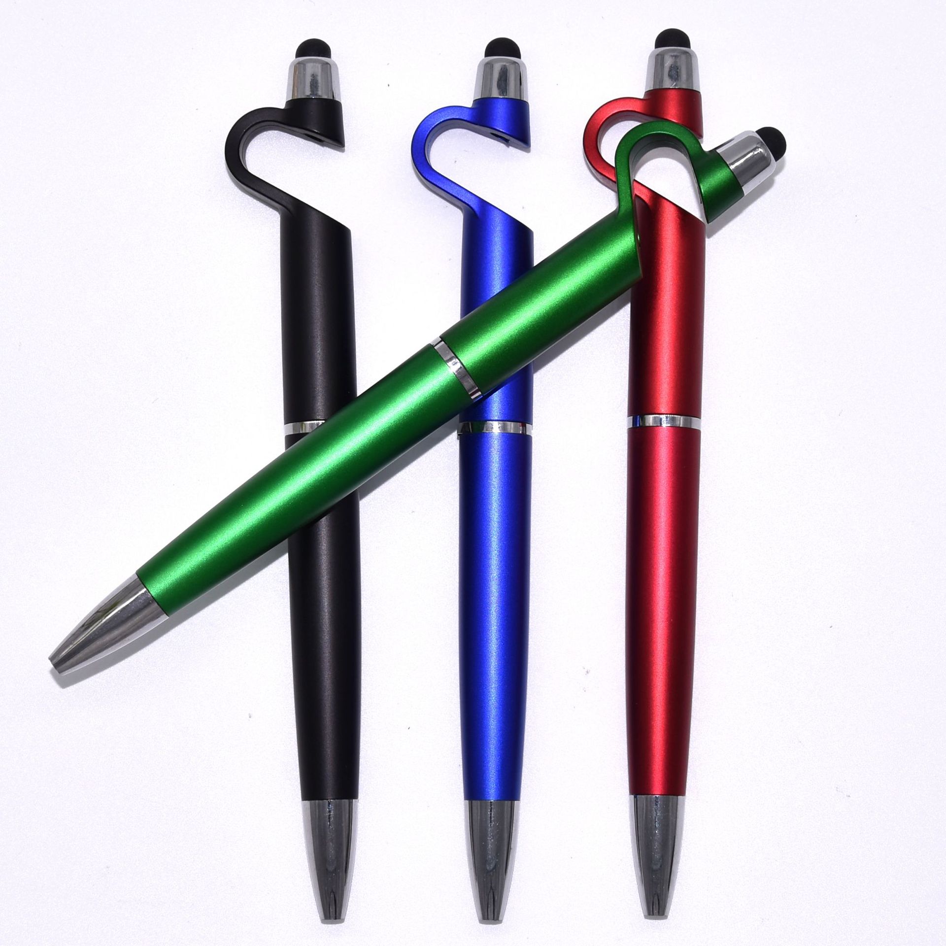 订制广告办公中性笔 水芯笔二维码手机支架二维码触控保险签字笔