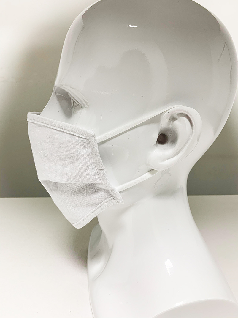 欧美现货白色纯棉口罩薄款大人小孩防护全棉布防尘透气可水洗面罩