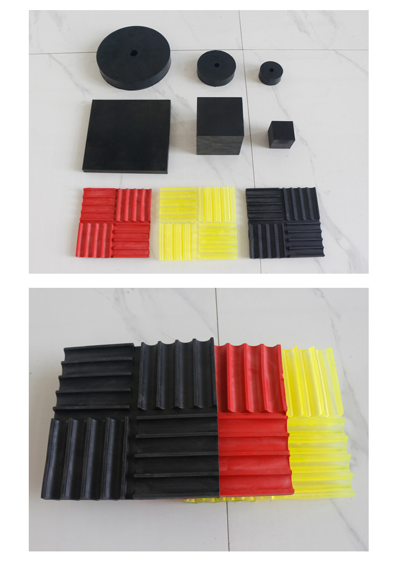 减震垫水泵减震垫空调外机方形胶块缓冲胶垫设备减震阻尼