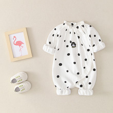 新生婴儿儿衣服春秋装套装0-3个月女宝宝爬服9长袖公主连体衣可爱