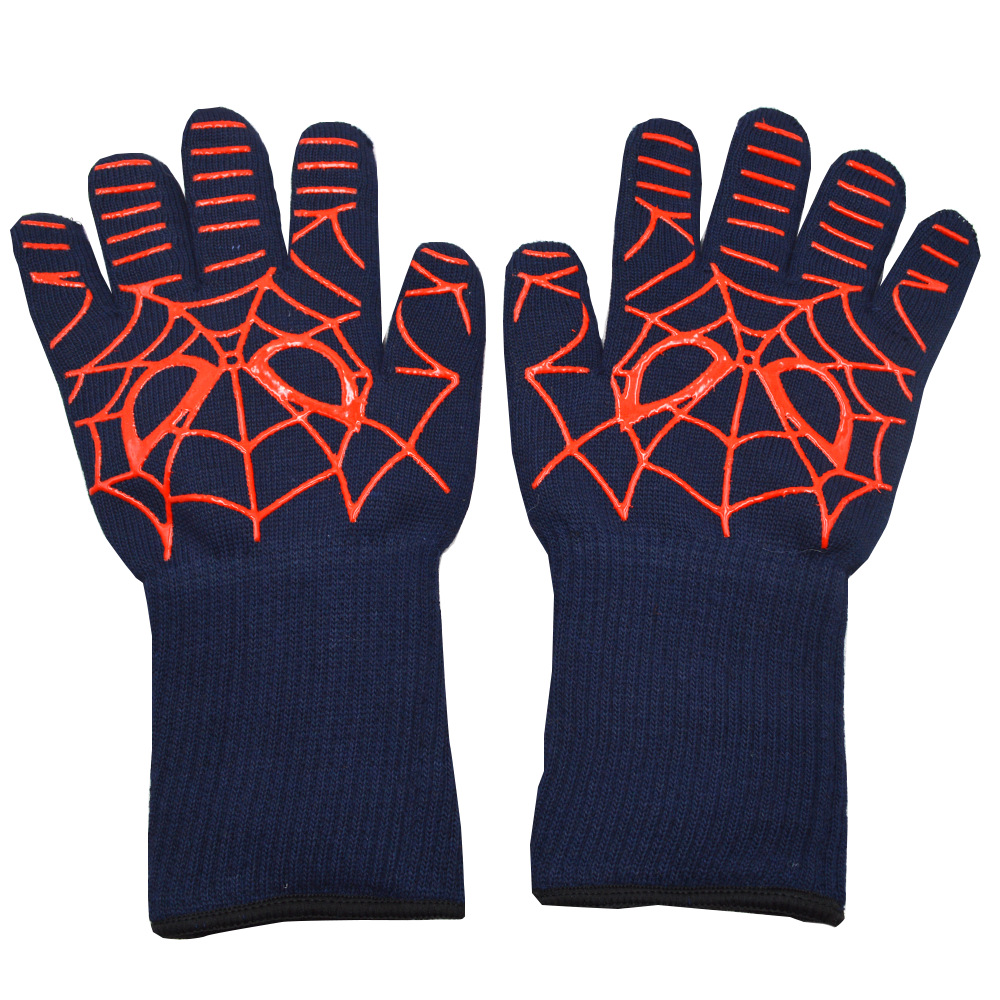 亚马逊爆款 耐高温500度 bbq阻燃防火烧烤隔热微波炉烤箱手套