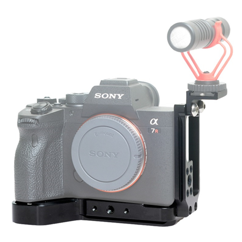 鹰景适用a7r4索尼微单相机手柄a7m4微单竖拍l型快装板厚款带热靴