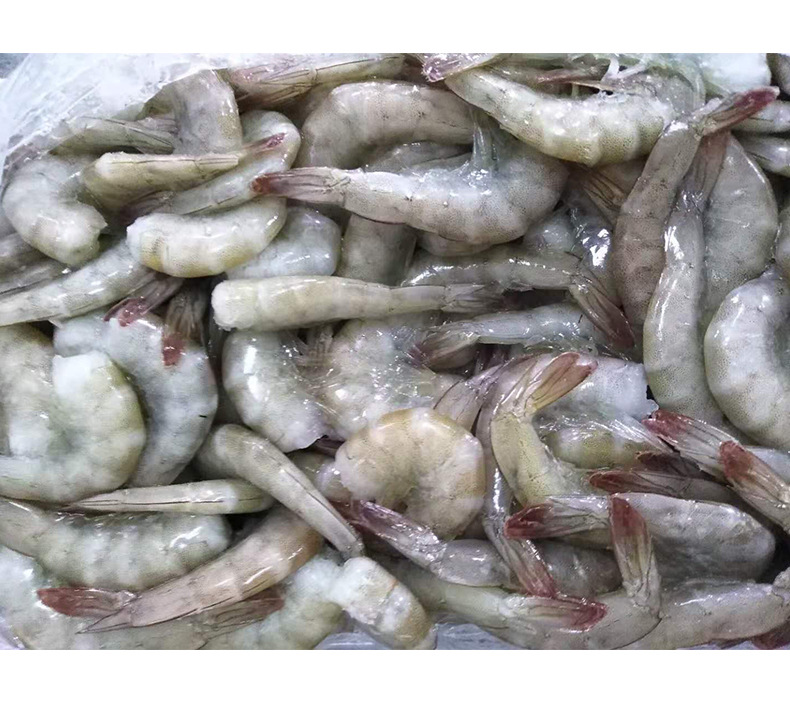 批发冻南美去头白虾40斤箱新鲜水产海鲜火锅食材海捕大虾冷冻对虾