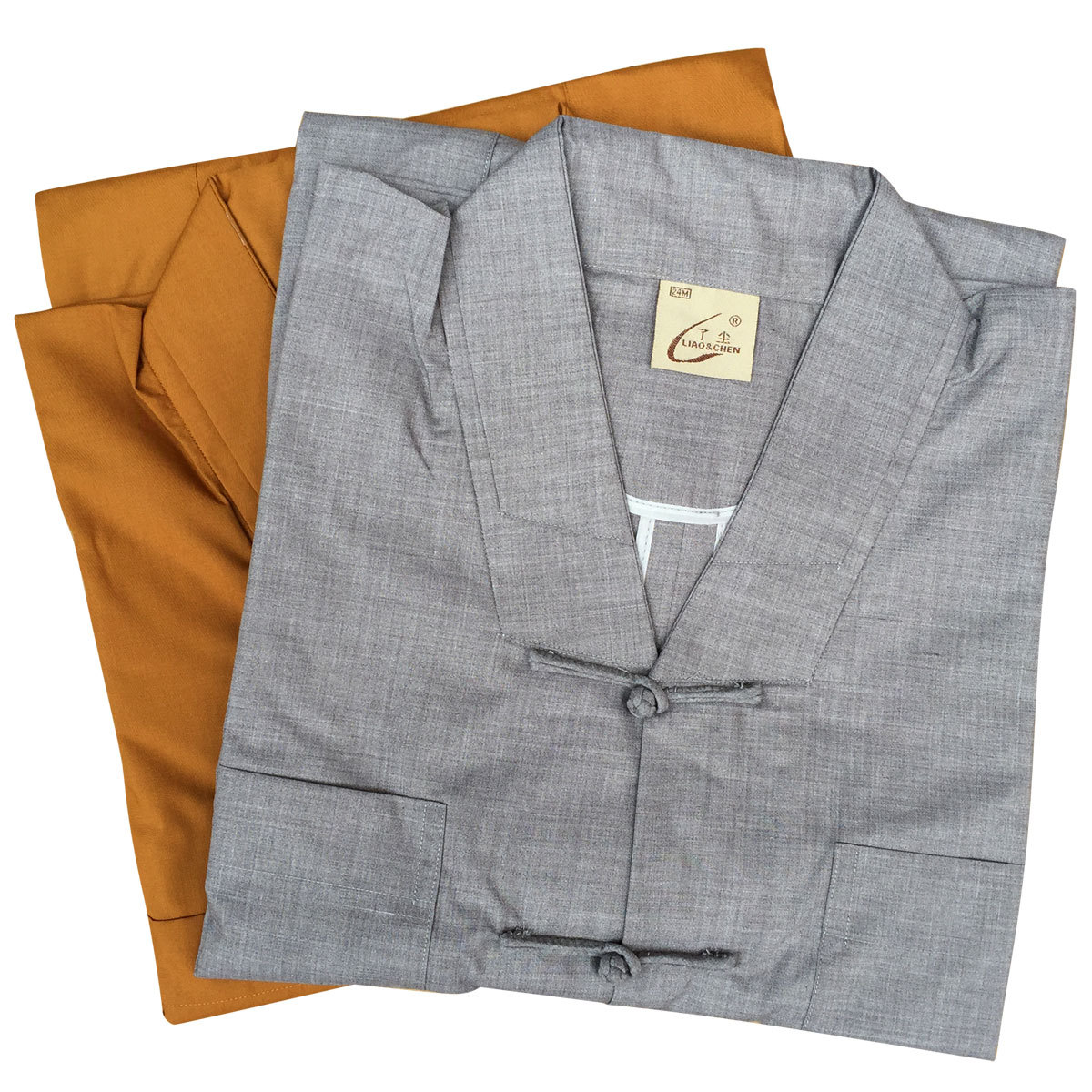 浮莲笙佛教用品佛具僧服僧衣海清大褂棉布料夏季布扣了尘僧服短褂