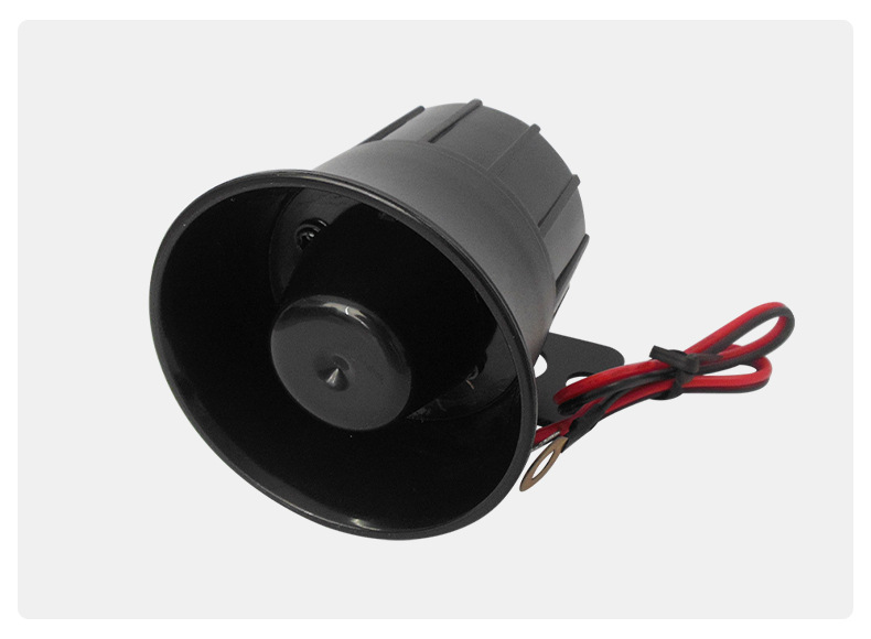 汽车防盗器喇叭高音 防盗倒车 语音15/20/25w蜂鸣喇叭黑色adx3006